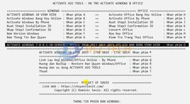 C I Activate AIO Tools V3 1 3 K Ch Ho T Windows Office   Activate AIO Tools V3.1.3 3 768x421 